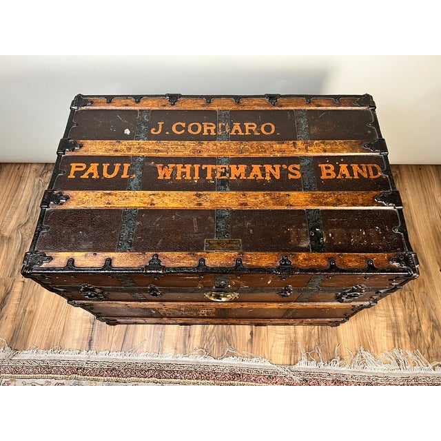 This remarkable C.A. Taylor touring trunk is a tangible piece of American musical history, carrying the story of John B....