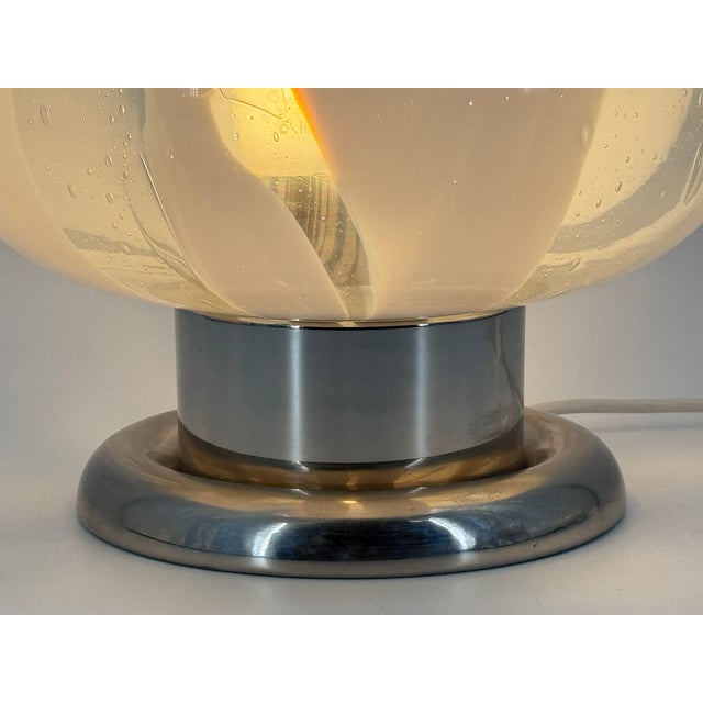 1970s Mid-Century Table Lamp in Murano Glass, Italy, 1970s For Sale - Image 5 of 15