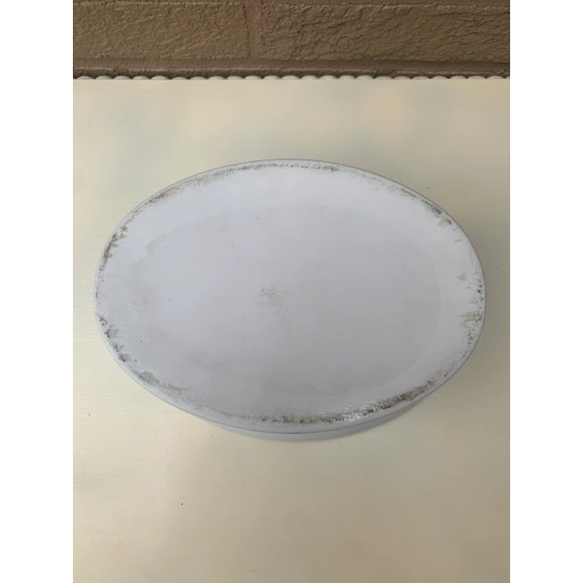 Vintage French Country White Ceramic Rabbit Covered Dish For Sale - Image 11 of 11
