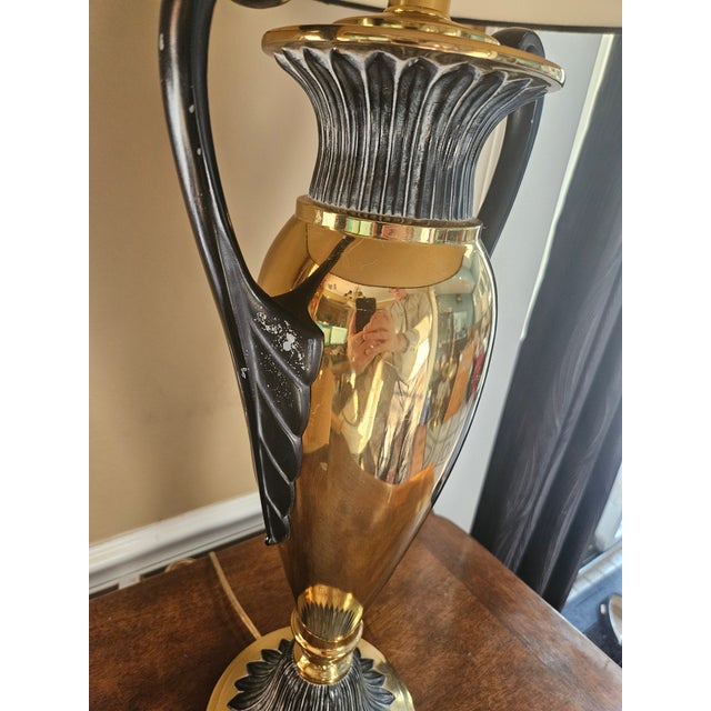 Metal 1980s Frederick Cooper Brass Urn Trophy Lamp For Sale - Image 7 of 15
