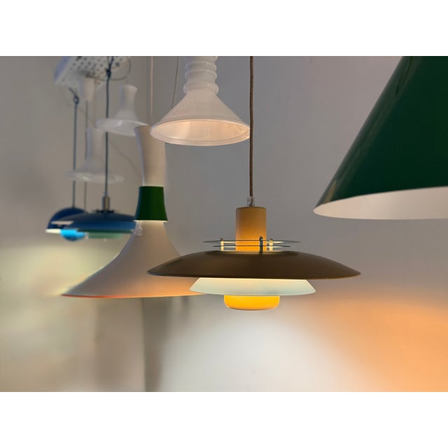 Vintage Bi-Colours Pendant Lamp, Denmark, 1980 For Sale - Image 15 of 16