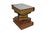 Black Stacked "Old Book Style" Side Table With Single Drawer For Sale - Image 8 of 9