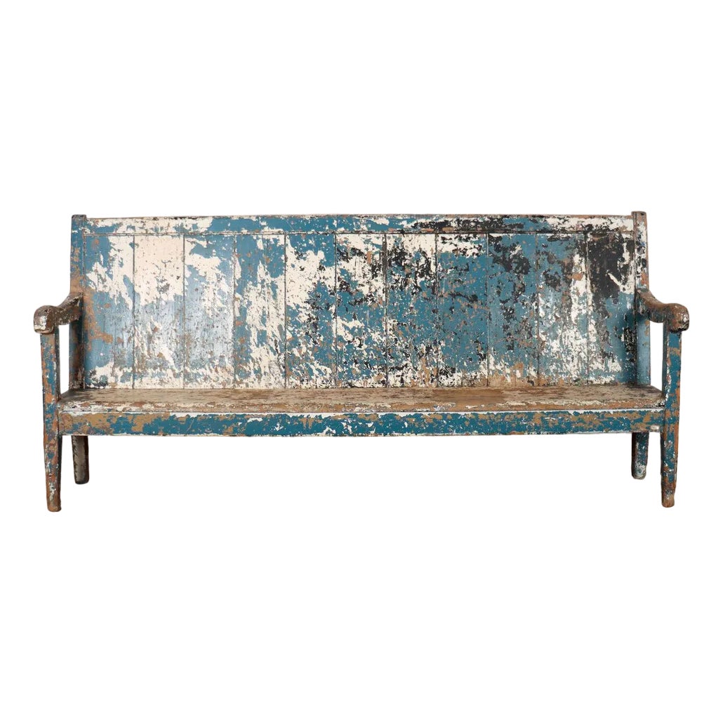 English High Back Settle | Chairish