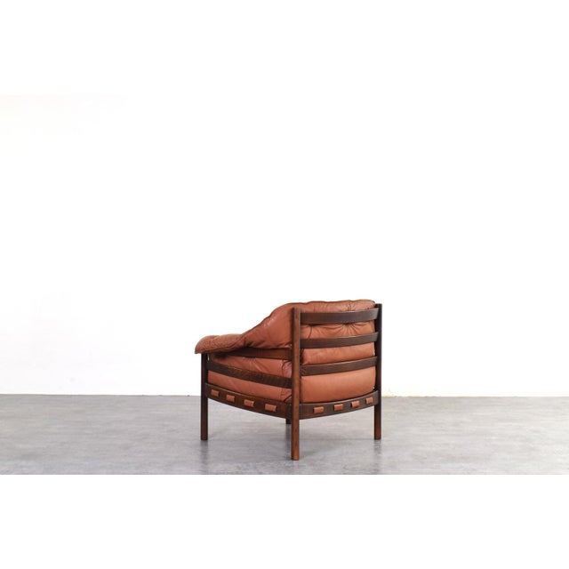 Mid-Century Oak & Leather Armchair by Arne Norell for Coja, 1960s. For Sale - Image 6 of 13