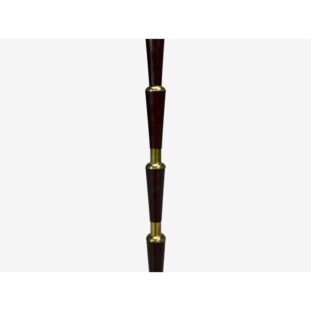 Josef Frank, Model 1842 Floor Lamp, Mahogany, Brass, Sweden, 1950s For Sale - Image 9 of 13