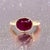2010s Natural Ruby Ring 6.5 14k Yellow Gold 4.51 TCW Certified For Sale - Image 5 of 18