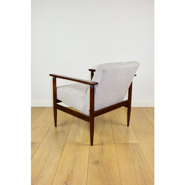 Wood Vintage Loft Armchair in Light Grey, 1970s For Sale - Image 7 of 11
