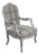 Antique Louis Philippe Armchair with Tartan Upholstery For Sale