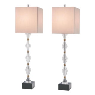 Quaintrelle Crystal Table Lamps by Currey & Company, Set of 2 For Sale