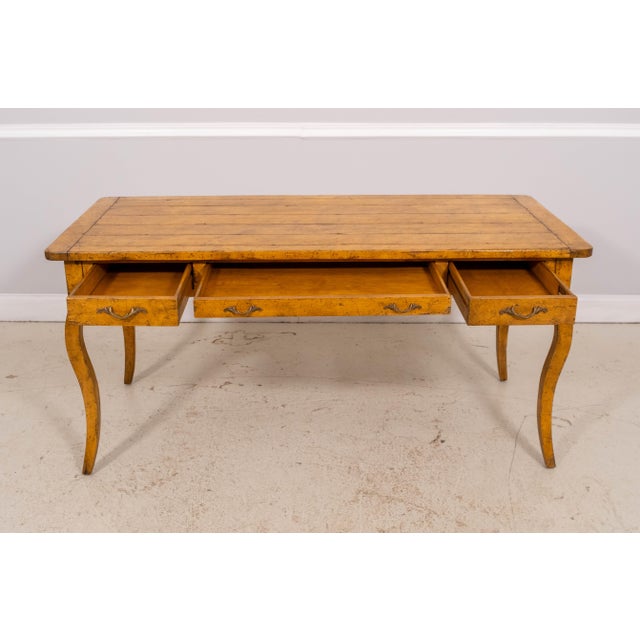 Chaddock Guy Chaddock Country French Writing Desk W. Drawers For Sale - Image 4 of 12