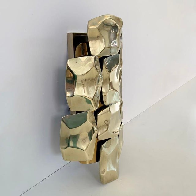 Brass Sconce by Willy Daro, Belgium, 1970s For Sale - Image 10 of 17