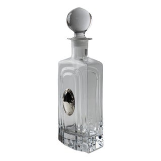 Vintage Glass Decanter in Clear Glass, 1980s For Sale
