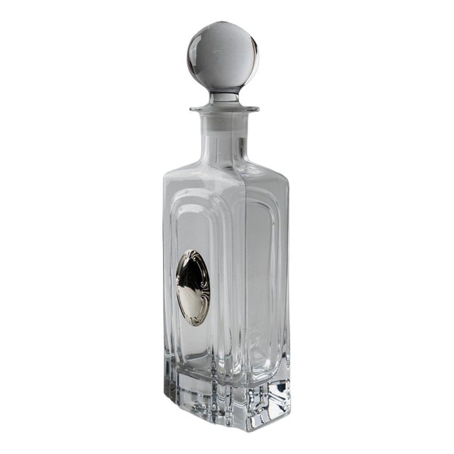 Vintage Glass Decanter in Clear Glass, 1980s For Sale