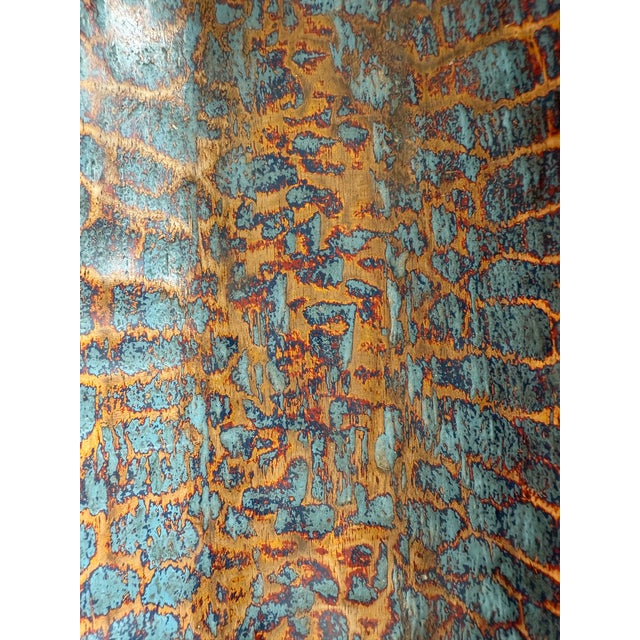 Wood Oversized Hand-Carved Mango Wood Vessel — 95 Cm, Dark Mahogany Finish For Sale - Image 7 of 8