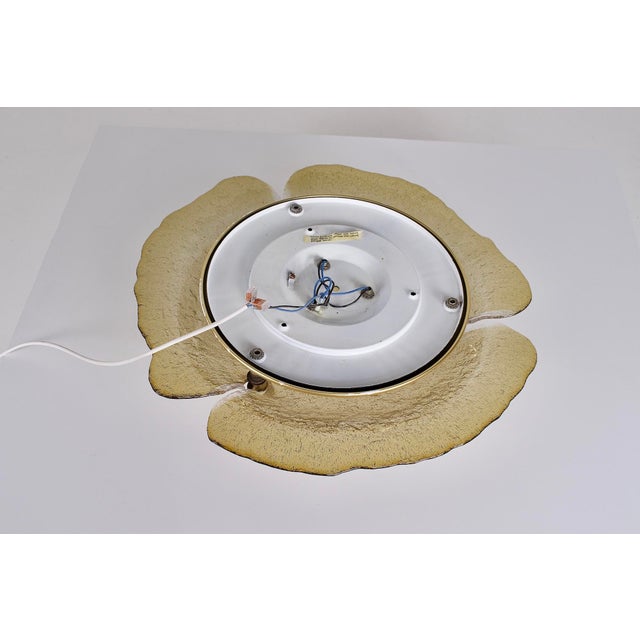 Amber Murano Glass Ceiling Light, 1970s For Sale - Image 11 of 12