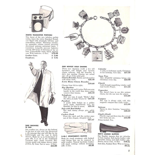 White Abercrombie & Fitch Christmas Trail 1957 Catalog For Sale - Image 8 of 13