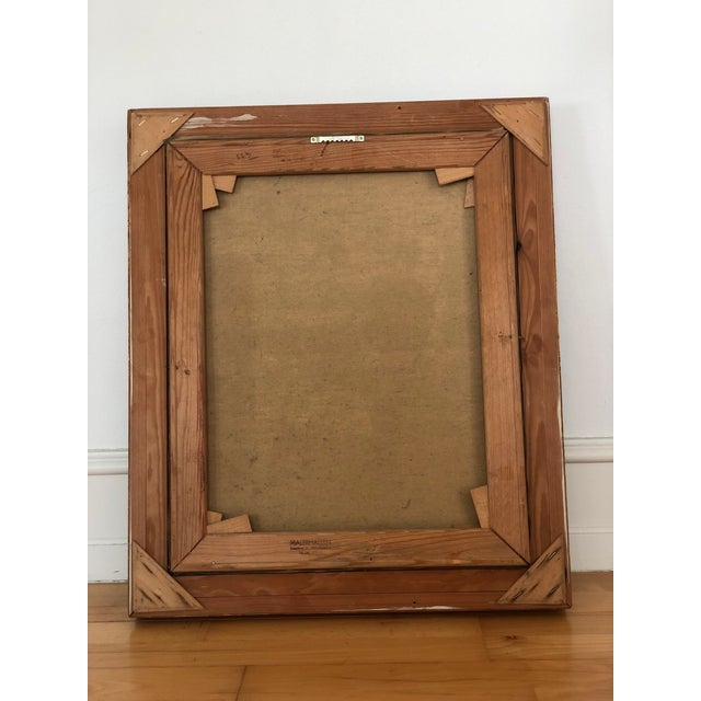 Vintage Original Cottage Oil Painting: Framed Interior Flower Art - Unsigned Artist For Sale - Image 13 of 14