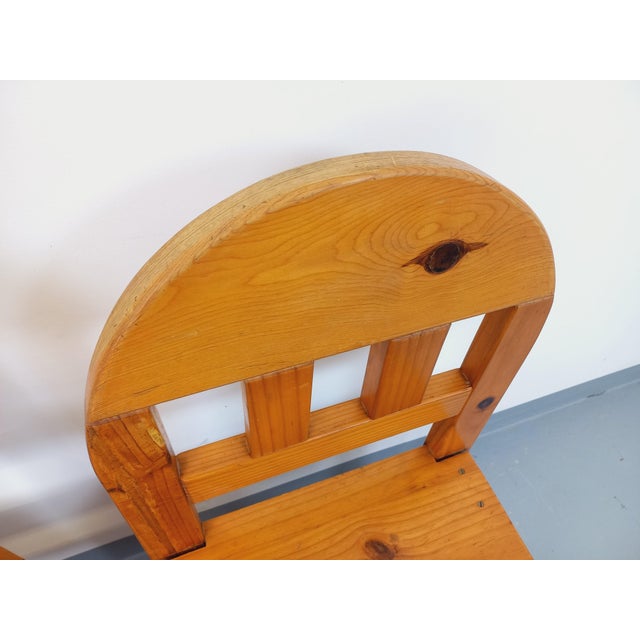 1960s Vintage Pine Chairs, 1980s, Set of 2 For Sale - Image 5 of 18