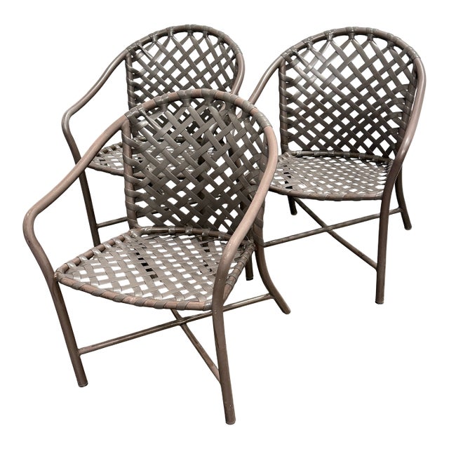 Brown Jordan Outdoor Armchairs, Set of Three For Sale