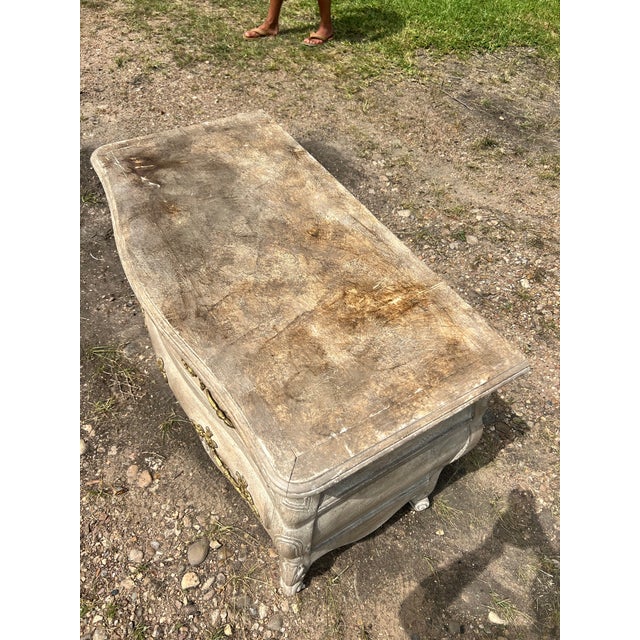 French 19th Century Louis XV Painted Chest of Drawers or Commode For Sale - Image 10 of 12