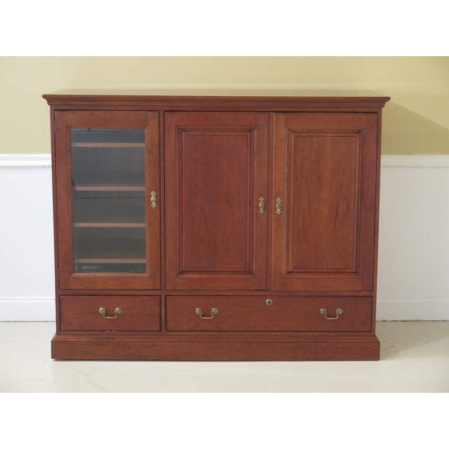Stickley Solid Cherry Media Tv Entertainment Cabinet Chairish