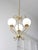 Antique Italian Brass and Opaline Chandelier For Sale - Image 11 of 17