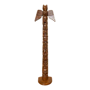 Boho Chic Totem Sculpture by David K Fison (Nadaam Nlomsk)