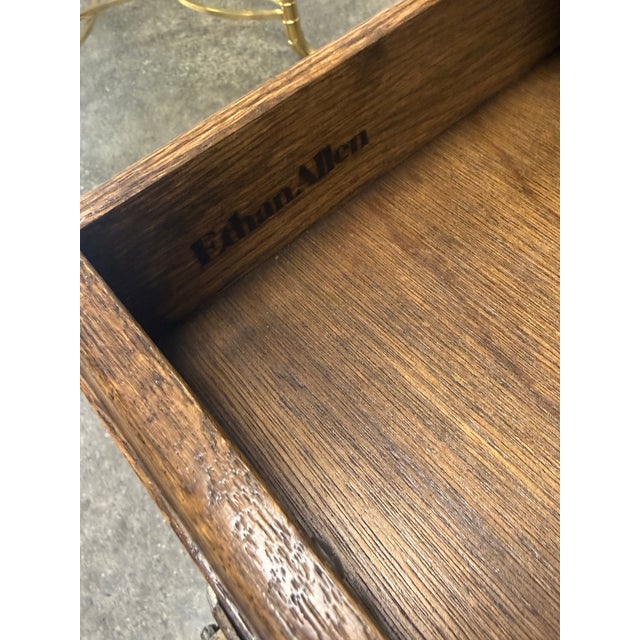 Vintage Ethan Allen Royal Charter Nightstand/End Table For Sale In New York - Image 6 of 10