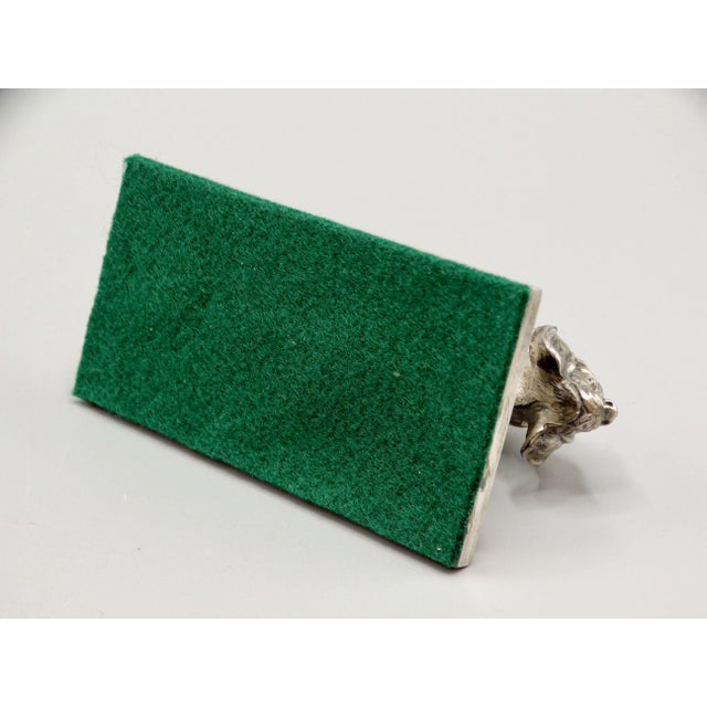 1900 Silver Plate Sculpture Model of a Pointer Dog For Sale - Image 9 of 10