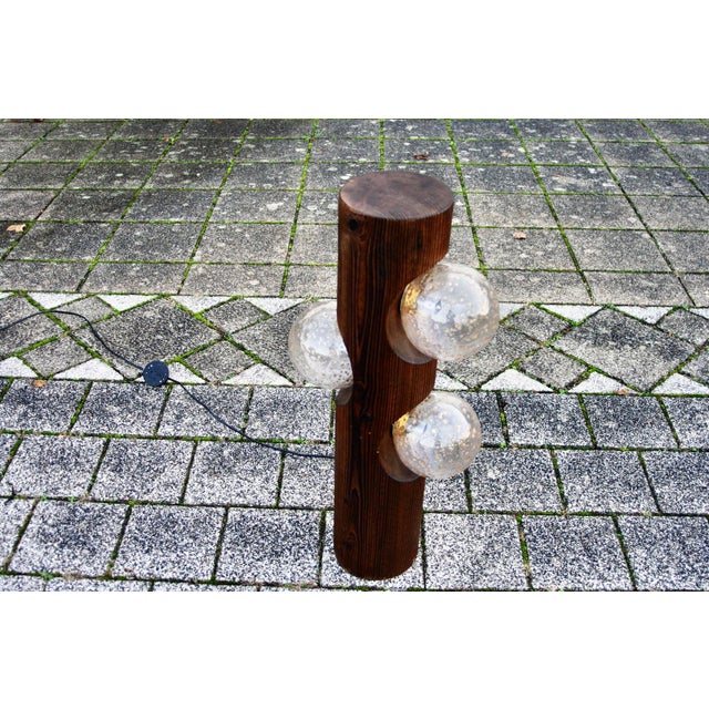 Brown Brutalist Lamp from Temde Leuchten, 1960s For Sale - Image 8 of 8