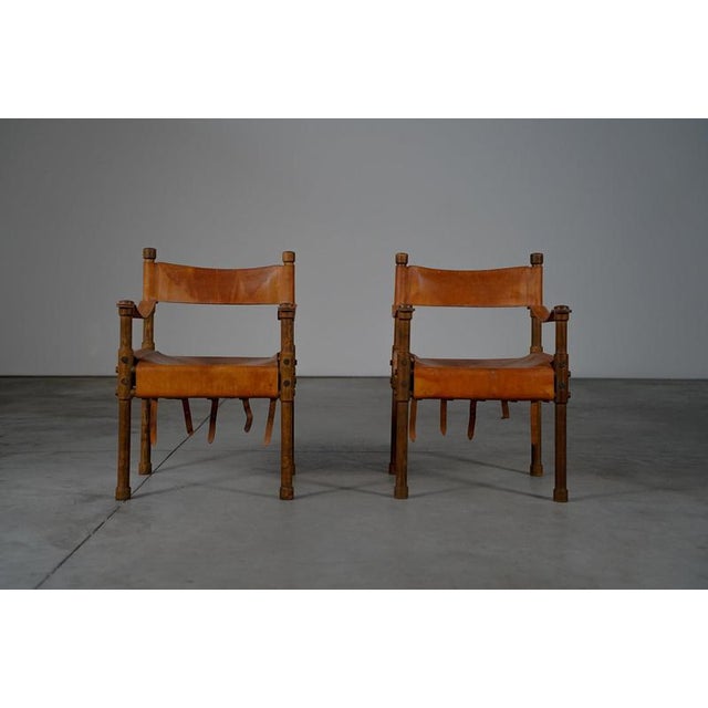 Safari Armchairs, Germany, 1960s, Set of 2 For Sale - Image 3 of 11