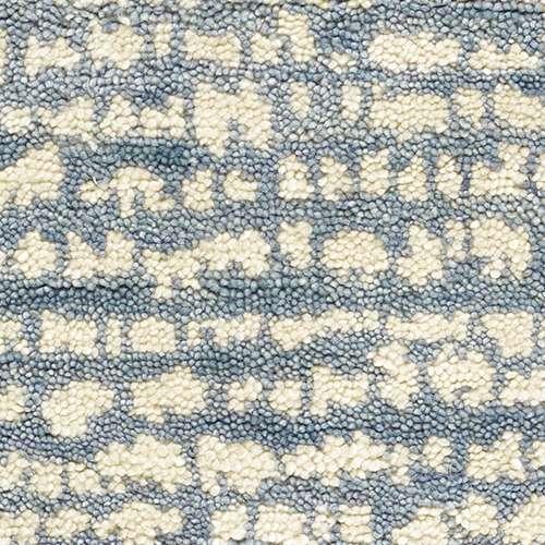 Contemporary Marie Flanigan for Dash & Albert Shepherd Pewter Blue Hand Knotted Wool Rug, 7' 6" x 9' 6" For Sale - Image 3 of 5
