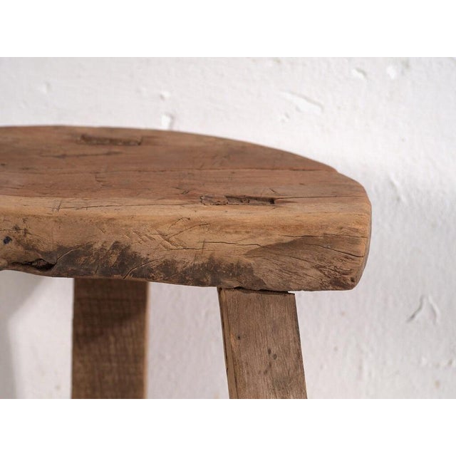 Antique Wooden Stool, 1900s For Sale - Image 5 of 6