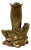 VTG 7” Solid Brass Floral Bud Vase Art Nouveau Tulip Flower Figural Decor (A-3). For Sale