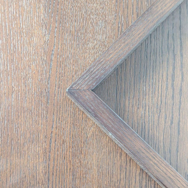 Wood Cb2 Sommet Brown Oak Console Table For Sale - Image 7 of 8
