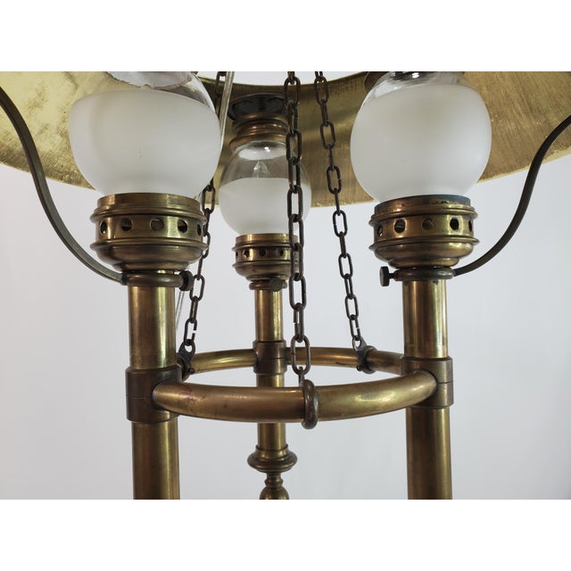 Vintage Brass Chapman Billiard Bouillotte Gaming Lamp For Sale - Image 12 of 13