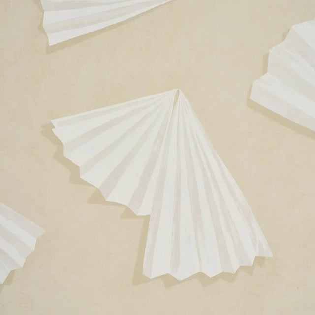 Contemporary SAMPLE - Schumacher x Backdrop Antoinette Wallpaper In Warm White For Sale - Image 3 of 5