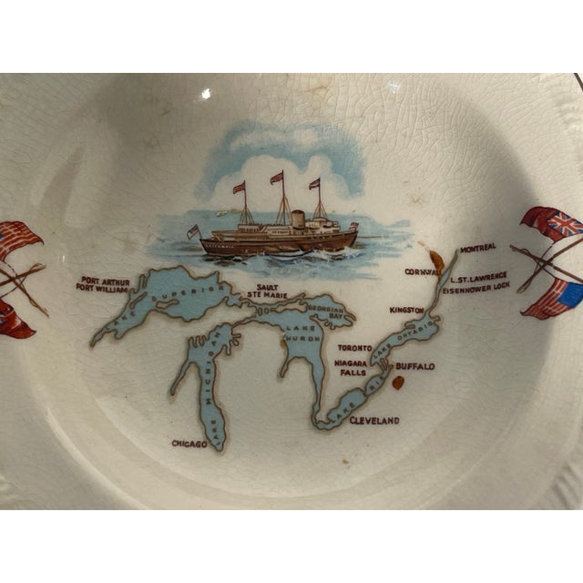 Shabby Chic Vintage British Porcelain Catchall Ashtray For Sale - Image 3 of 5