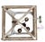 Wood Nadia Cube Petite Chandelier With Gilded Ash Patina – 14" Lantern For Sale - Image 7 of 10