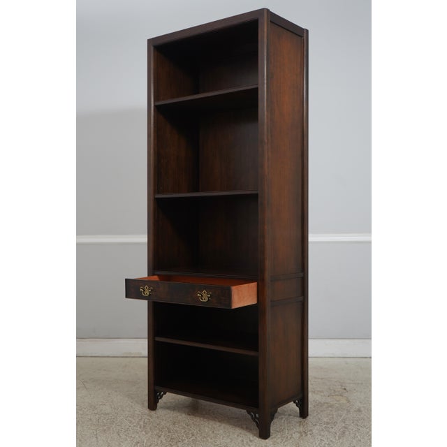 Pair of Knob Creek Walnut Finish Mahogany Bookcases For Sale - Image 4 of 15