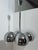 Reggiani Space Age Chromed Metal 4-Light Chandelier in the style of Reggiani, 1970 For Sale - Image 4 of 8