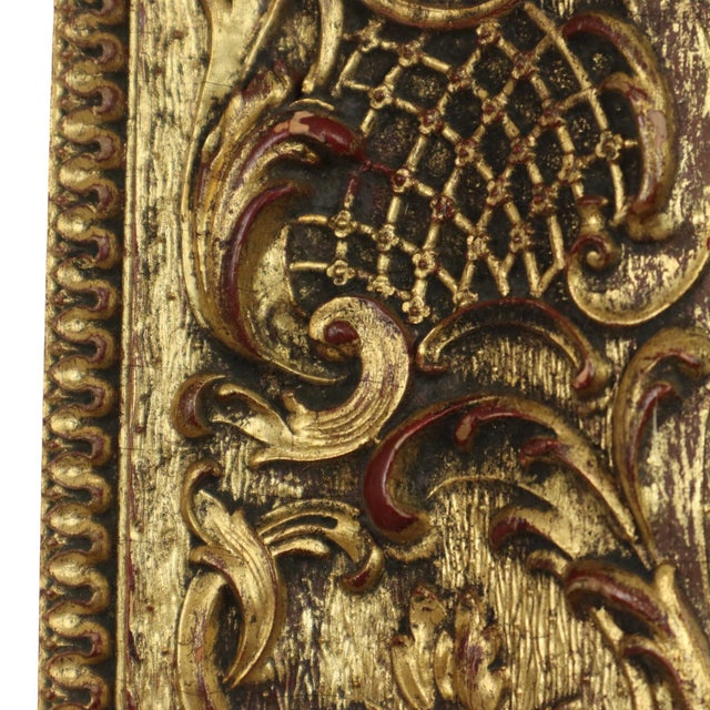 Vintage Frame with Rococo Style Floral Motifs For Sale - Image 16 of 17