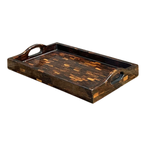 Vintage Tessellated Coconut Shell Tray