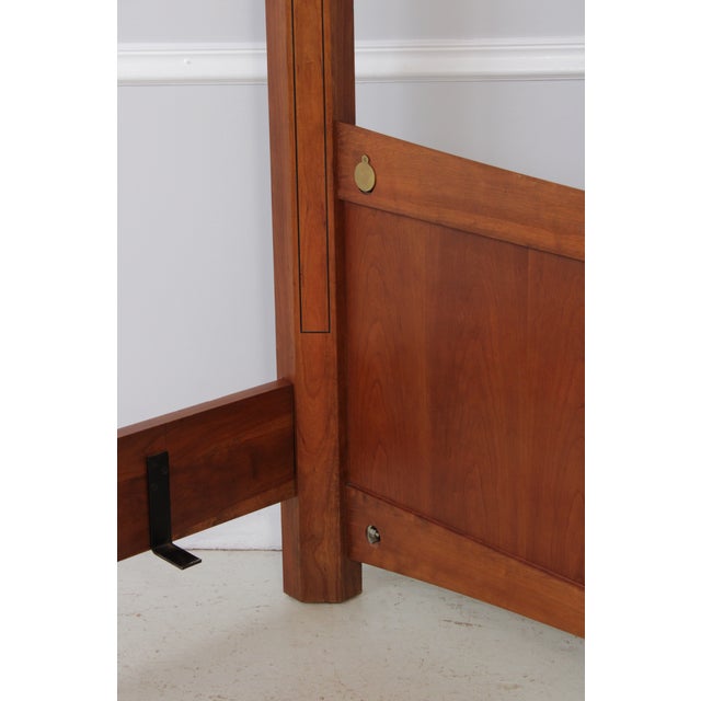 Stickley Cherry 21st Century King Size Canopy Bed For Sale - Image 15 of 18