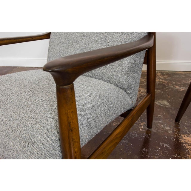 Mid-Century Grey Armchair by Edmund Homa, 1960s For Sale - Image 11 of 12