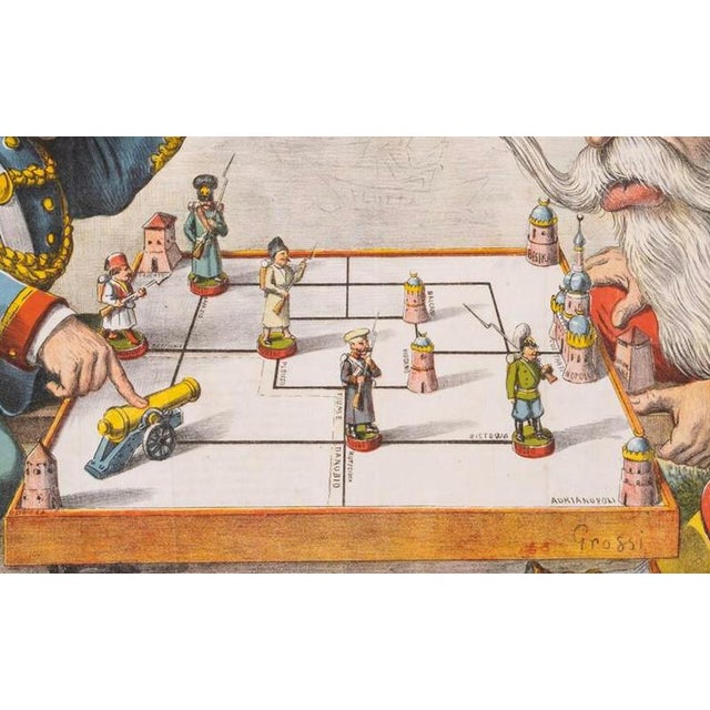 Augusto Grossi, Russo-Turkish War Caricature, 1877, Paper For Sale - Image 3 of 9