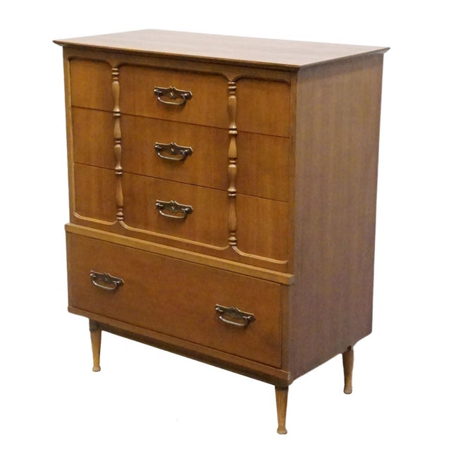 BALLMAN CUMMINGS Solid Hard Rock Maple Colonial Early American 36" Chest of Drawers 42.5" High 36" Wide 17.75" Deep We...