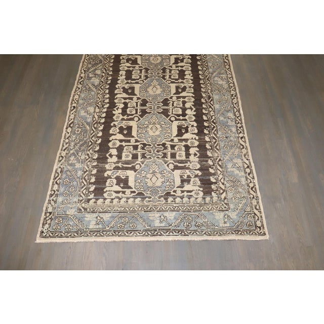 Folk Art Early 20th Century Zabihi Collection Turkish Kula Rug - 5'9" x 11' For Sale - Image 3 of 11