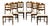 Vintage Razorblade Dining Chairs by Henning Kjærnulf, Denmark, 1960s, Set of 6 For Sale
