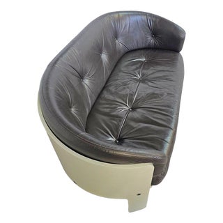 BZ49 Sofa in Dark Brown Leather by Hans Ell for T Spectrum, 1970 For Sale